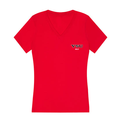 Youngstown State - NCAA Women's Golf : Isabella Saur - Women's V-Neck T-Shirt-0