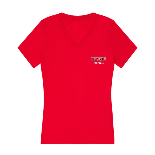 Youngstown State - NCAA Football : Tc Caffey - Women's V-Neck T-Shirt-0