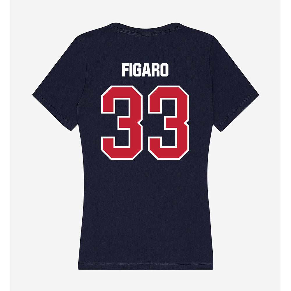 Richmond - NCAA Football : Thaos Figaro - Women's V-Neck T-Shirt-1