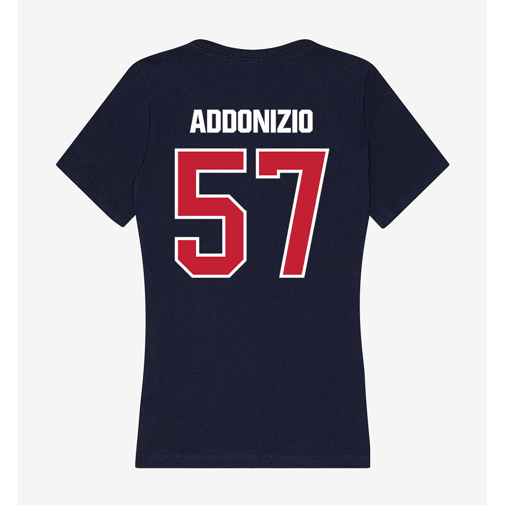 Richmond - NCAA Baseball : Treyor Addonizio - Women's V-Neck T-Shirt-1
