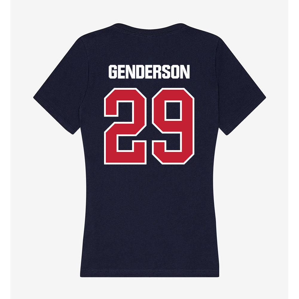 Richmond - NCAA Baseball : Max Genderson - Women's V-Neck T-Shirt-1