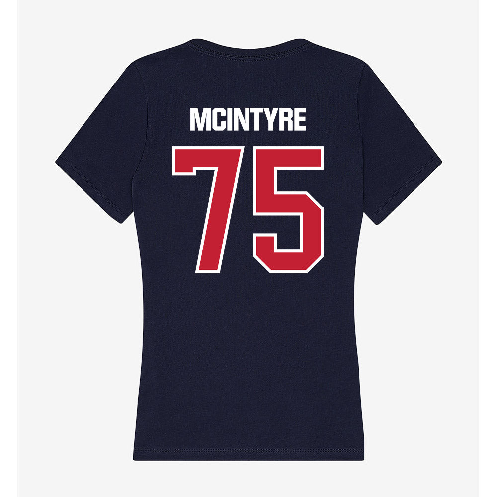 Richmond - NCAA Football : Brady McIntyre - Women's V-Neck T-Shirt-1