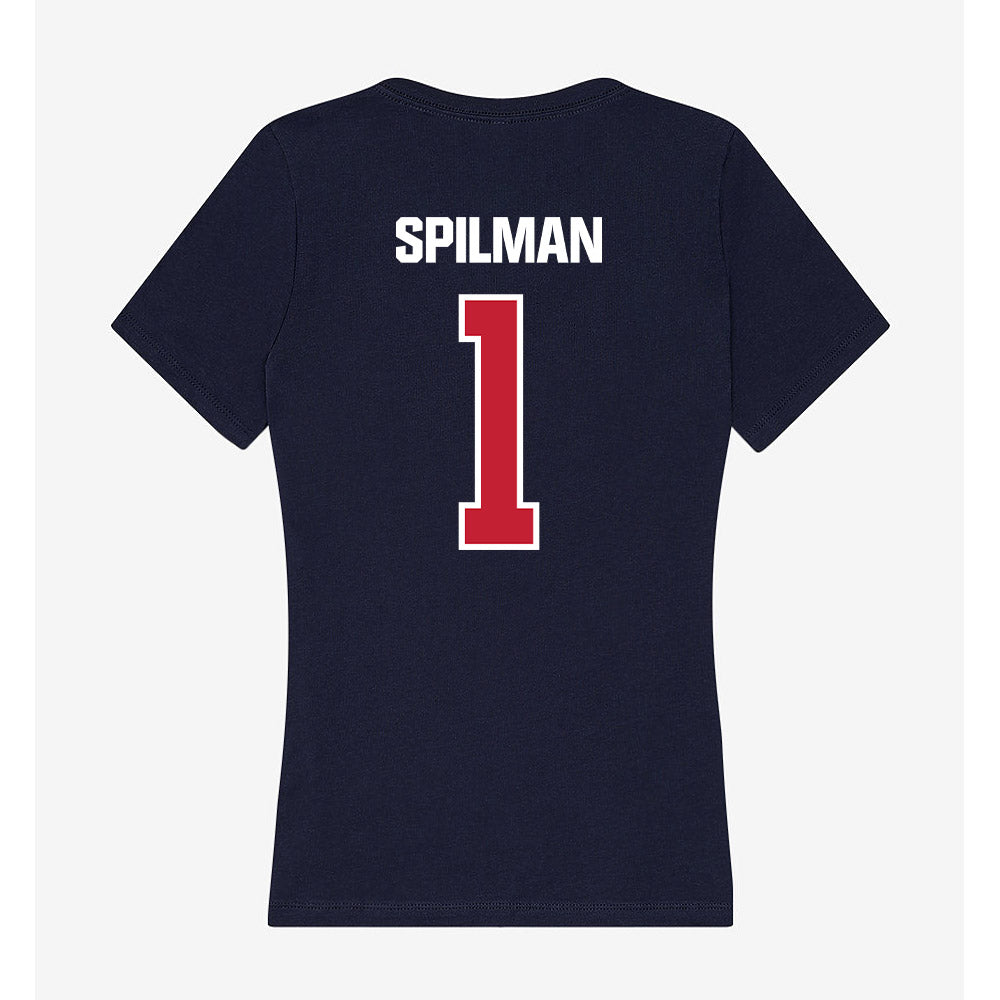 Richmond - NCAA Men's Lacrosse : Ryan Spilman - Women's V-Neck T-Shirt-1