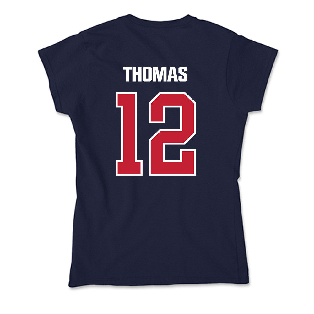Richmond - NCAA Men's Basketball : David Thomas - Soft Style Women’s T-Shirt-1