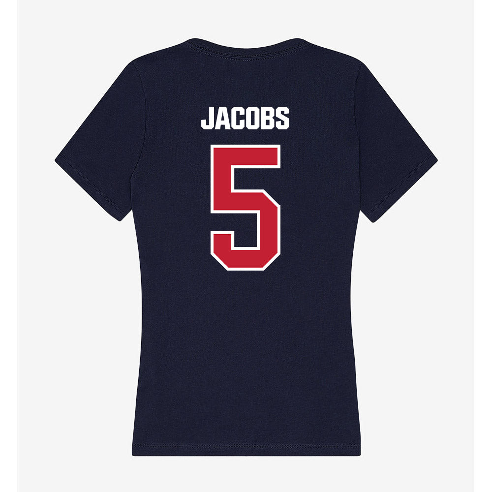 Richmond - NCAA Women's Lacrosse : Carolyn Jacobs - Women's V-Neck T-Shirt-1