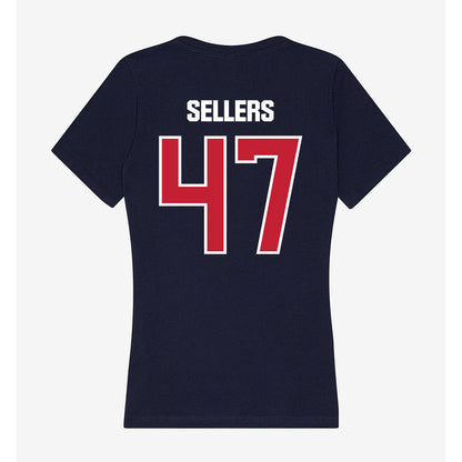 Richmond - NCAA Football : Daniel Sellers - Women's V-Neck T-Shirt-1