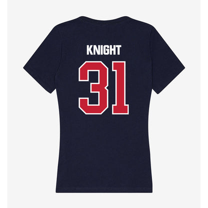 Richmond - NCAA Men's Lacrosse : Connor Knight - Women's V-Neck T-Shirt-1