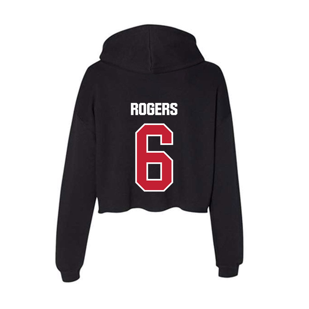 Northern Illinois - NCAA Football : Dearee Rogers - Women's Crop Fleece Hoodie-1