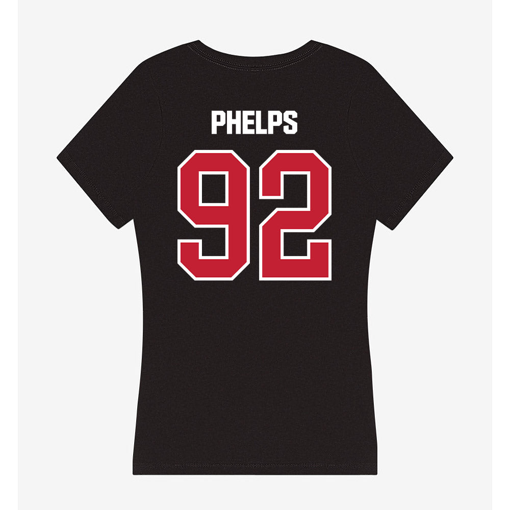 Northern Illinois - NCAA Football : Tanner Phelps - Women's V-Neck T-Shirt-1