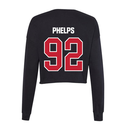 Northern Illinois - NCAA Football : Tanner Phelps - Women's Cropped Crew Fleece-1