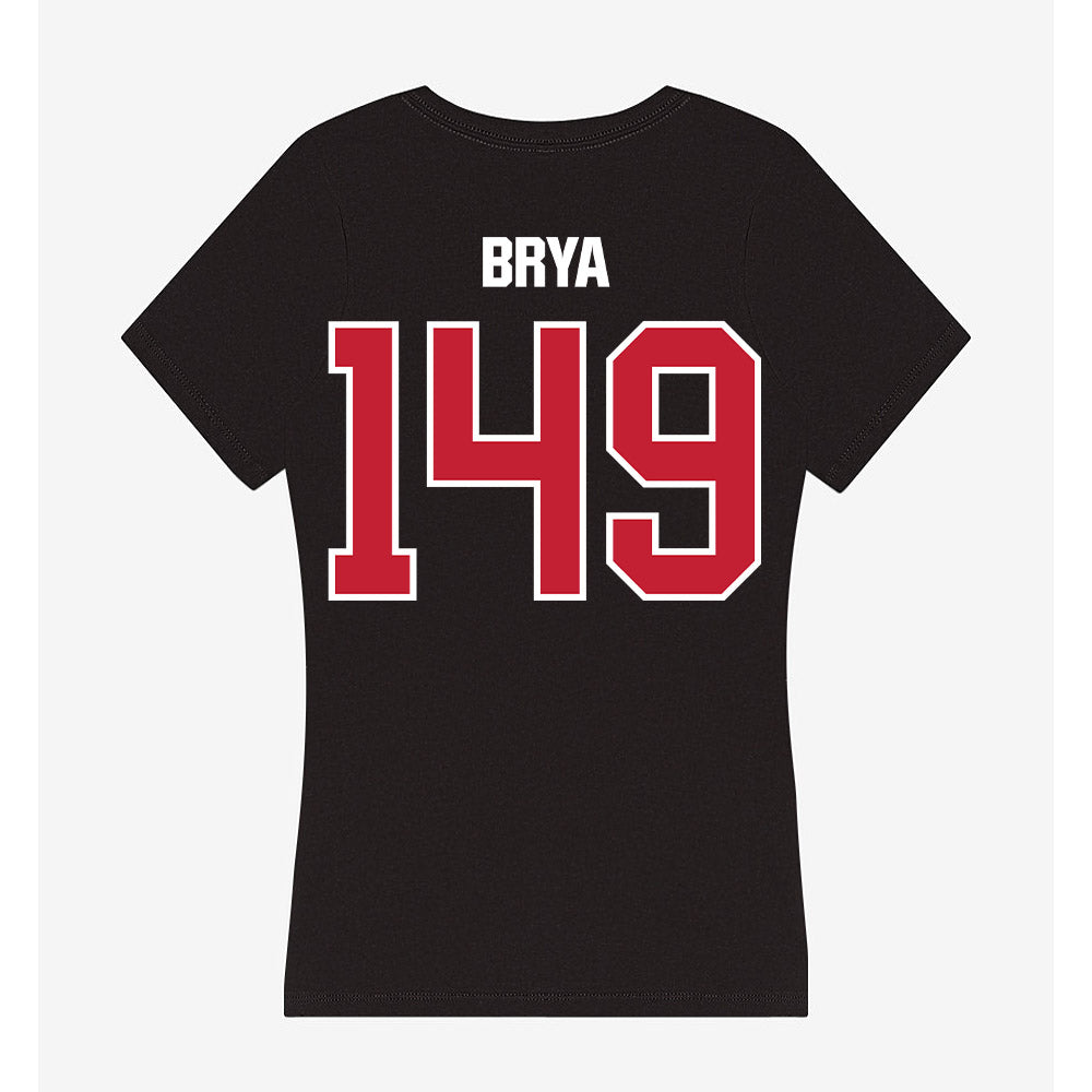 Northern Illinois - NCAA Wrestling : Jacob Brya - Women's V-Neck T-Shirt-1