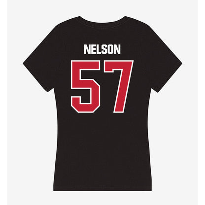 Northern Illinois - NCAA Football : Kimar Nelson - Women's V-Neck T-Shirt-1