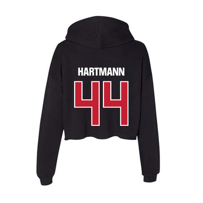 Northern Illinois - NCAA Baseball : Kyle Hartmann - Women's Crop Fleece Hoodie-1