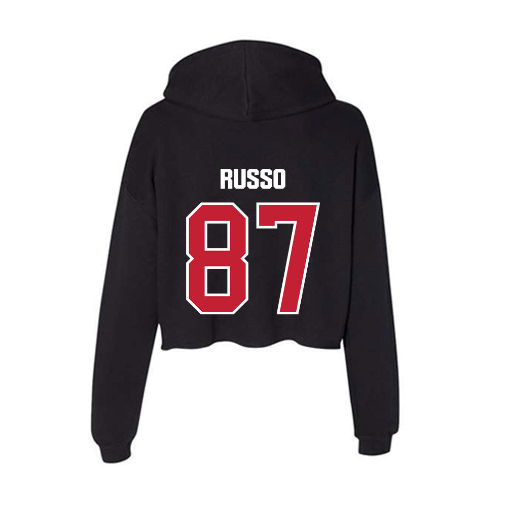 Northern Illinois - NCAA Football : Liam Russo - Women's Crop Fleece Hoodie-1