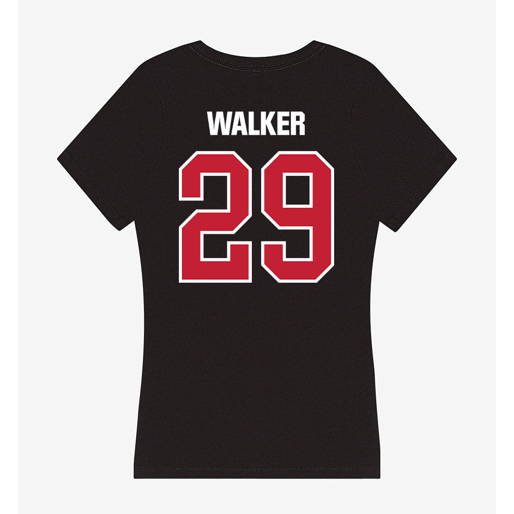 Northern Illinois - NCAA Football : Romelo Walker - Women's V-Neck T-Shirt-1