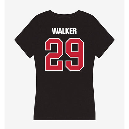 Northern Illinois - NCAA Football : Romelo Walker - Women's V-Neck T-Shirt-1