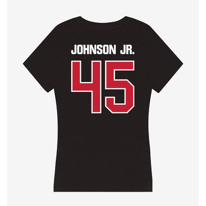 Northern Illinois - NCAA Football : Telly Johnson Jr. - Women's V-Neck T-Shirt-1