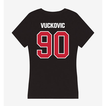 Northern Illinois - NCAA Football : Danny Vuckovic - Women's V-Neck T-Shirt-1