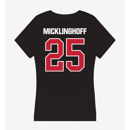 Northern Illinois - NCAA Baseball : Gavin Micklinghoff - Women's V-Neck T-Shirt-1
