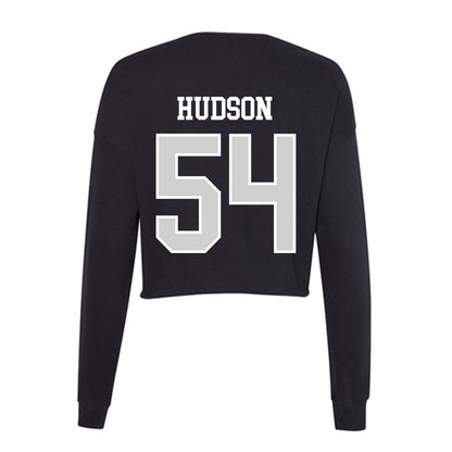 Indiana State - NCAA Football : Zeshaun Hudson - Women's Cropped Crew Fleece-1