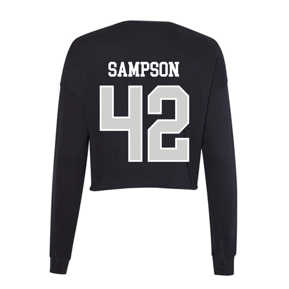 Indiana State - NCAA Football : Braxton Sampson - Women's Cropped Crew Fleece-1