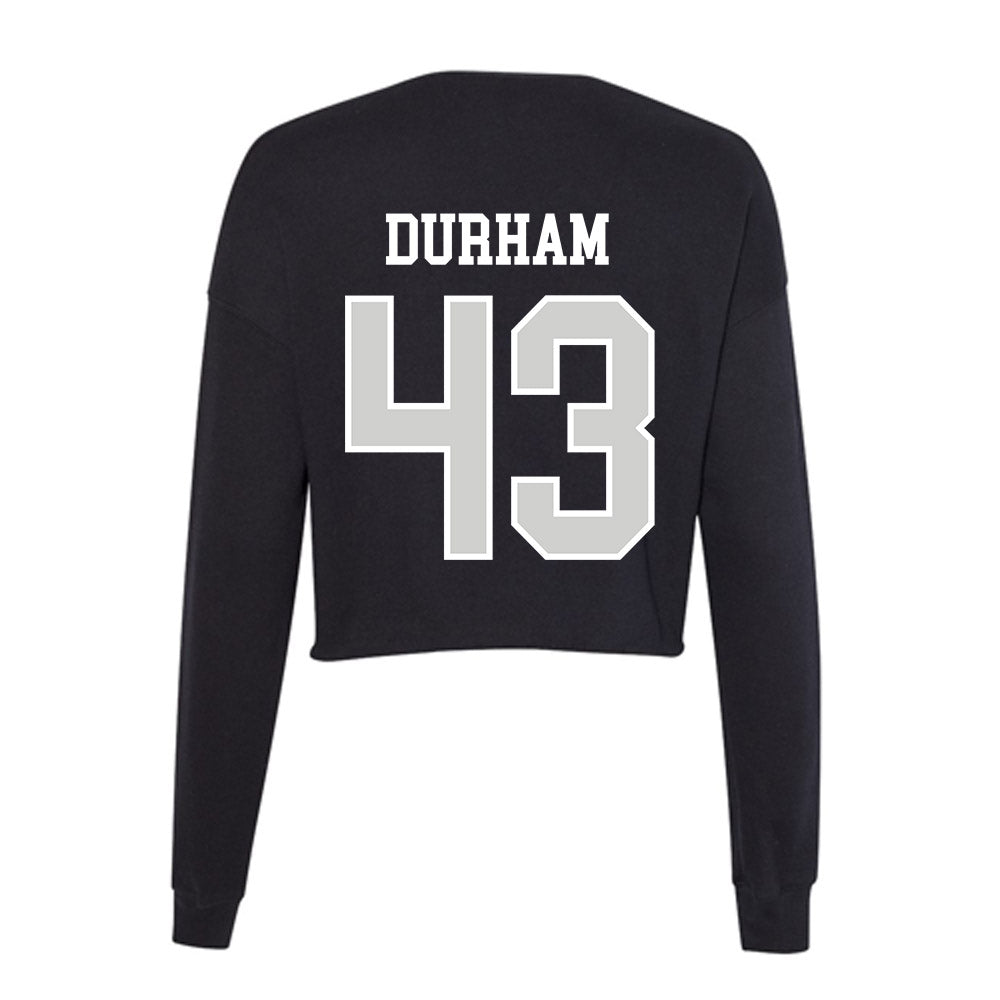 Indiana State - NCAA Football : Braydon Durham - Women's Cropped Crew Fleece-1