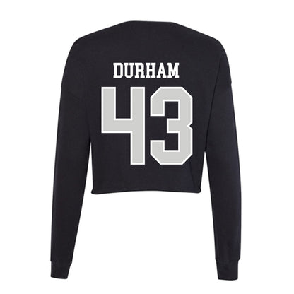 Indiana State - NCAA Football : Braydon Durham - Women's Cropped Crew Fleece-1