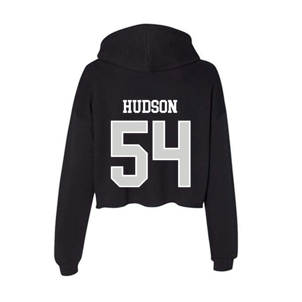 Indiana State - NCAA Football : Zeshaun Hudson - Women's Crop Fleece Hoodie-1