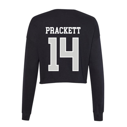 Indiana State - NCAA Women's Basketball : Clemisha Prackett - Women's Cropped Crew Fleece-1