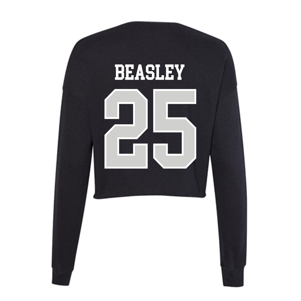 Indiana State - NCAA Football : Robert Beasley - Women's Cropped Crew Fleece-1