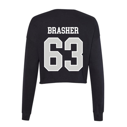 Indiana State - NCAA Football : Benjamin Brasher - Women's Cropped Crew Fleece-1