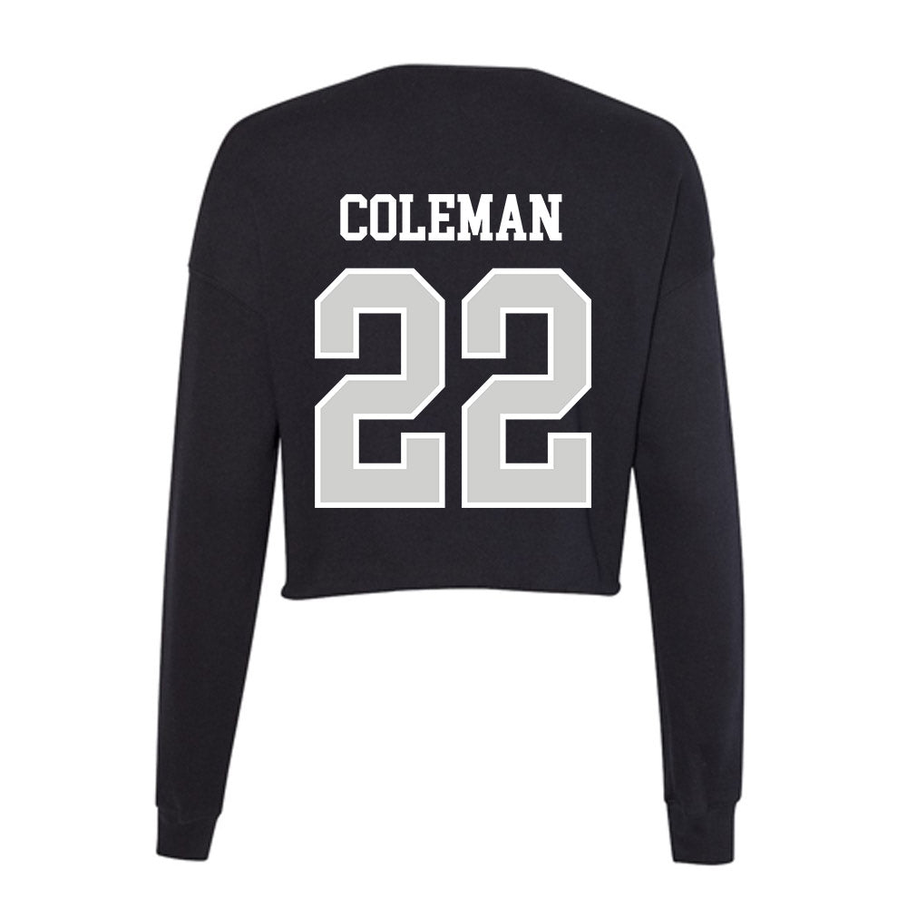 Indiana State - NCAA Football : Zachary Coleman - Women's Cropped Crew Fleece-1