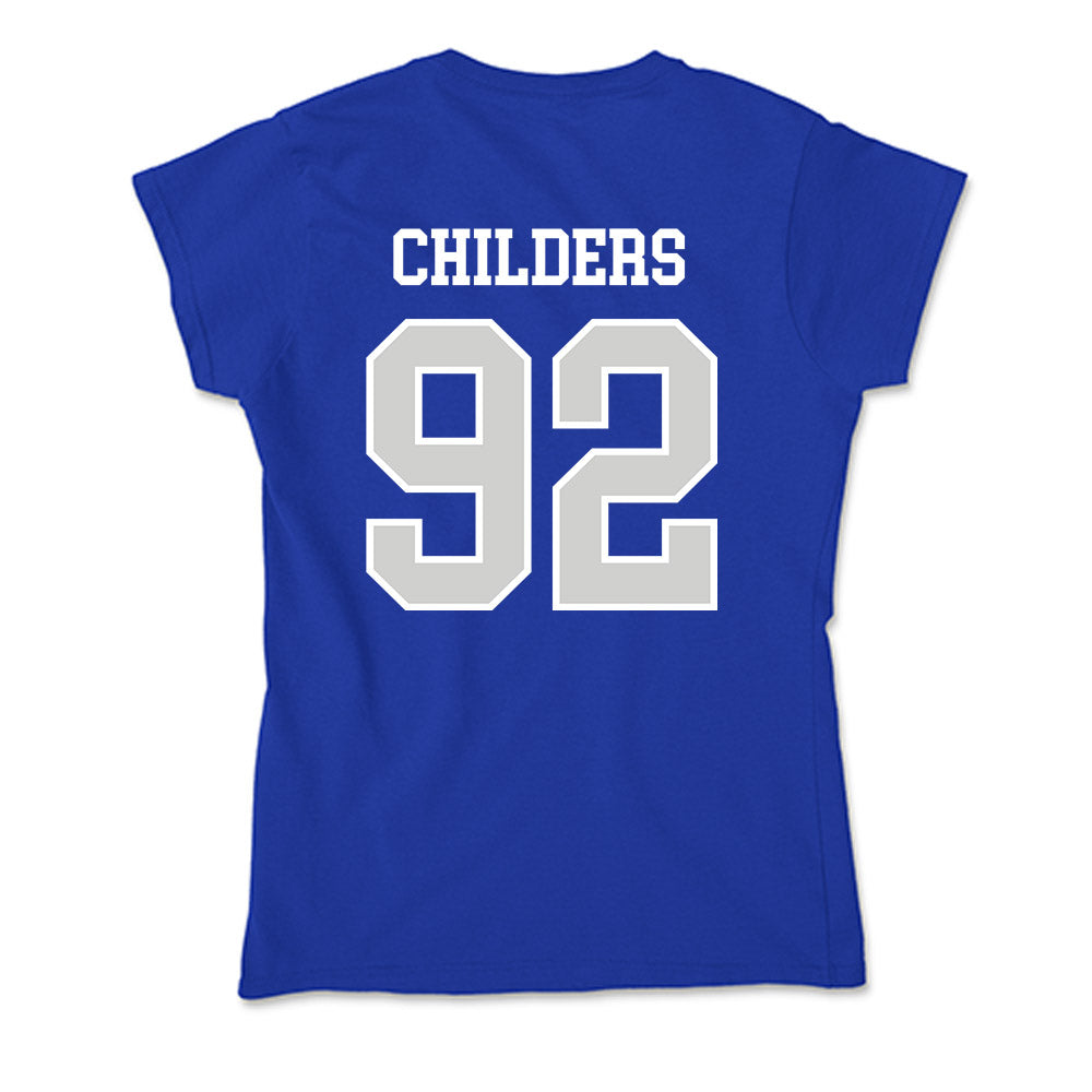 Indiana State - NCAA Football : Jayden Childers - Soft Style Women’s T-Shirt-1