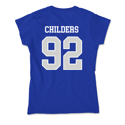 Indiana State - NCAA Football : Jayden Childers - Soft Style Women’s T-Shirt-1