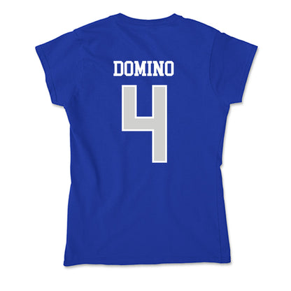 Indiana State - NCAA Football : Bryan Domino - Soft Style Women’s T-Shirt-1