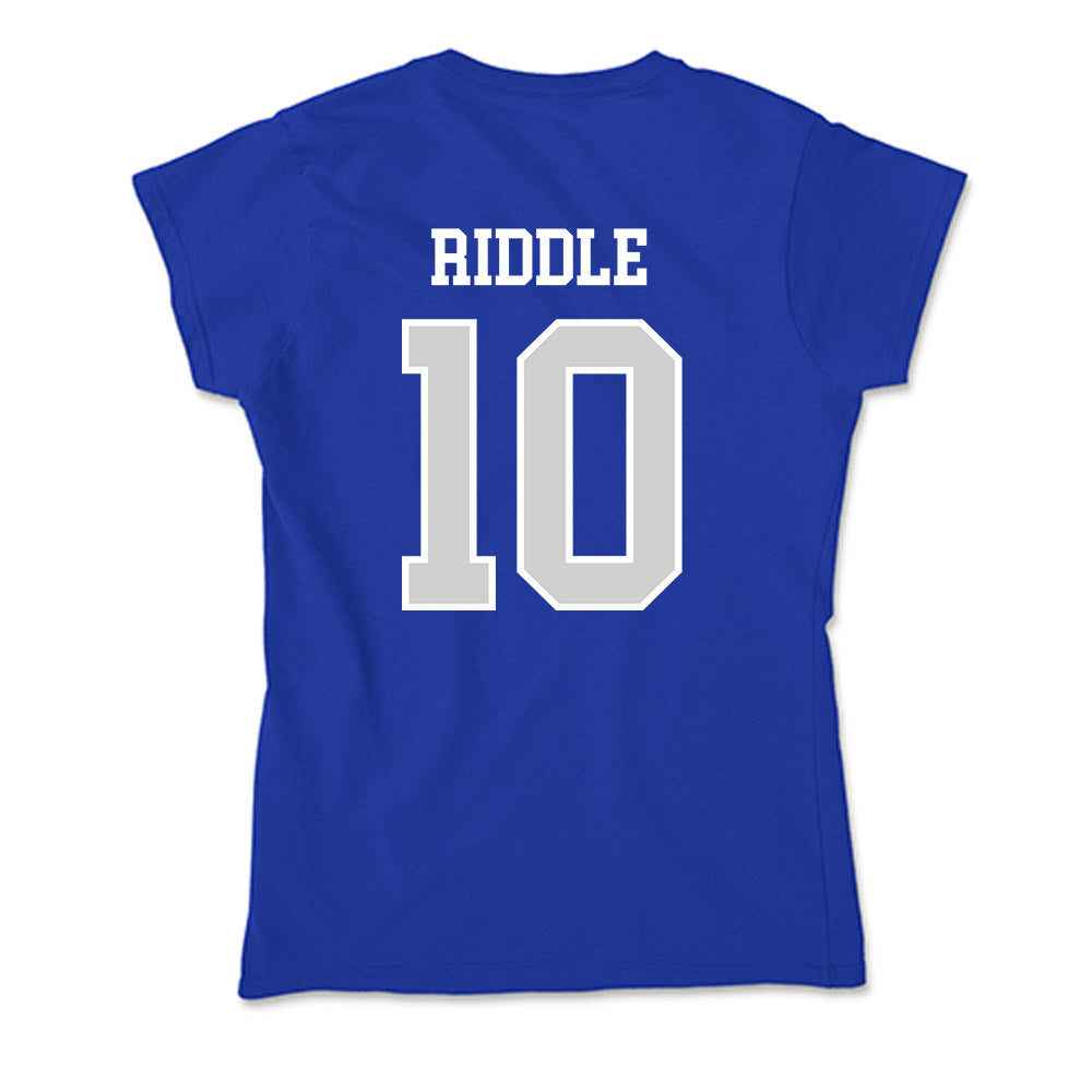 Indiana State - NCAA Football : Brock Riddle - Soft Style Women’s T-Shirt-1
