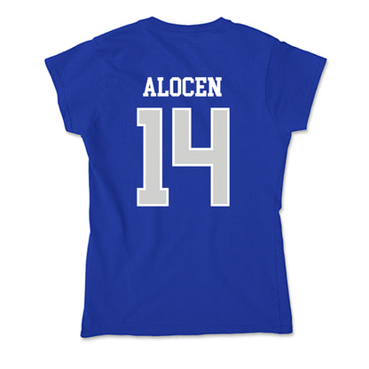 Indiana State - NCAA Men's Basketball : Bruno Alocen - Soft Style Women’s T-Shirt-1