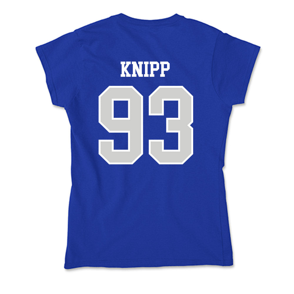 Indiana State - NCAA Football : Mason Knipp - Soft Style Women’s T-Shirt-1