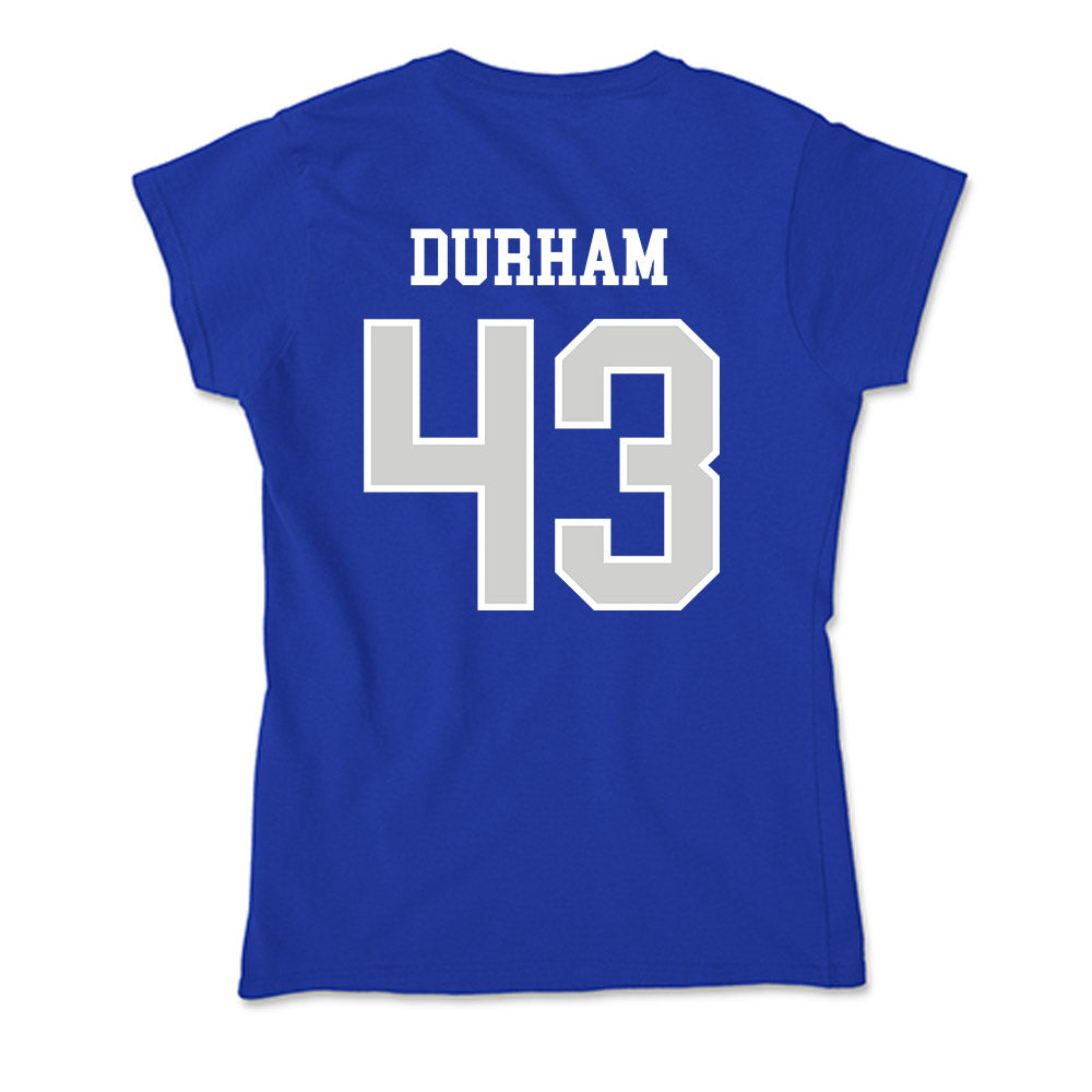 Indiana State - NCAA Football : Braydon Durham - Soft Style Women’s T-Shirt-1