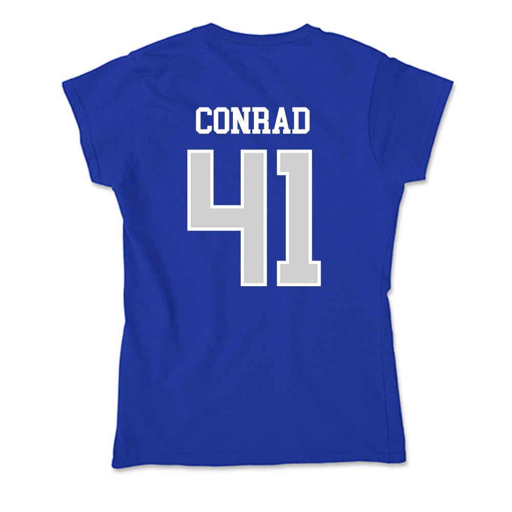Indiana State - NCAA Football : Spencer Conrad - Soft Style Women’s T-Shirt-1
