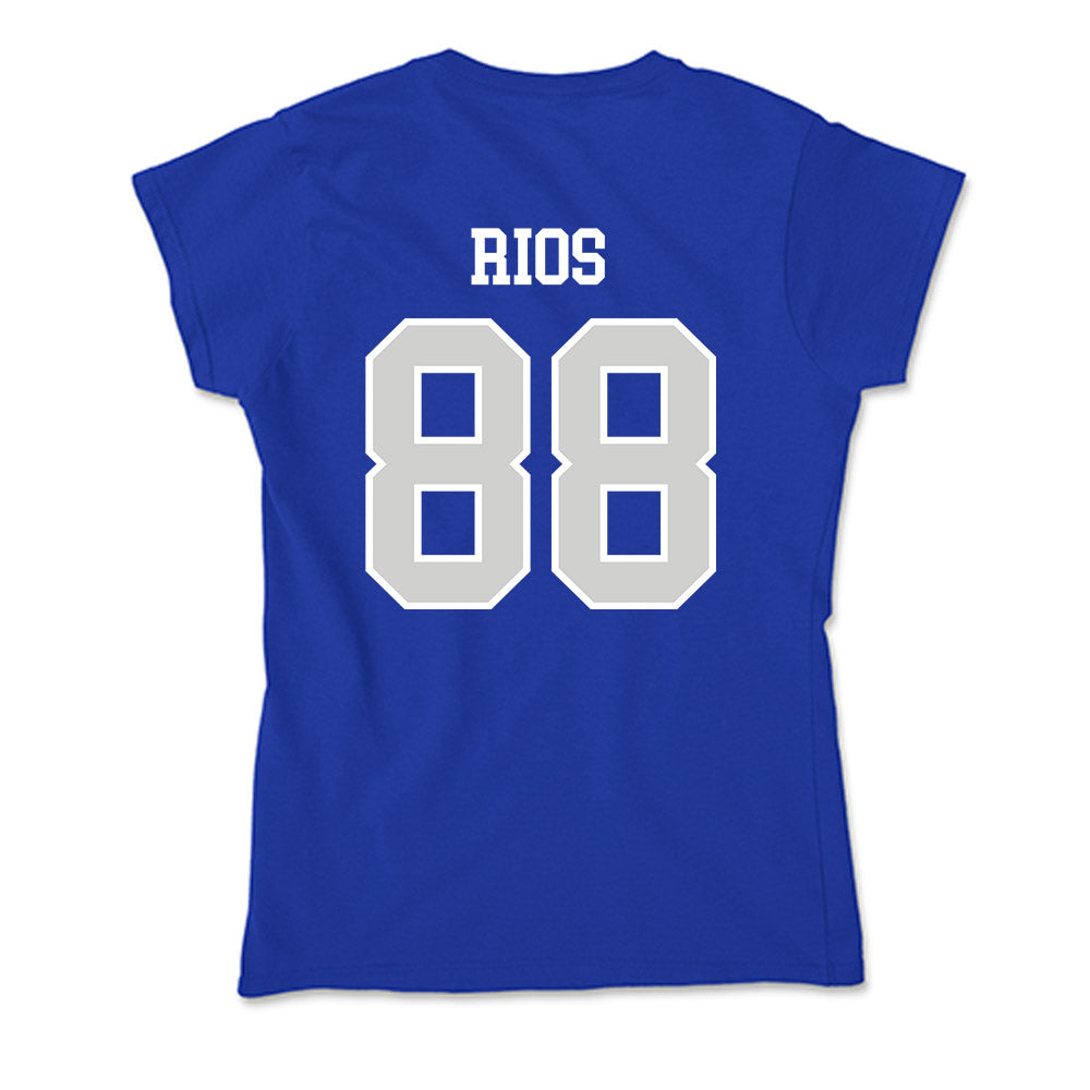 Indiana State - NCAA Football : Kai Rios - Soft Style Women’s T-Shirt-1