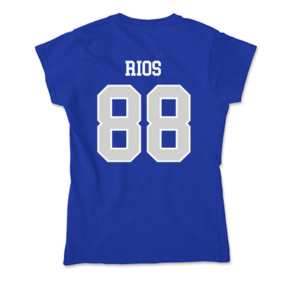Indiana State - NCAA Football : Kai Rios - Soft Style Women’s T-Shirt-1