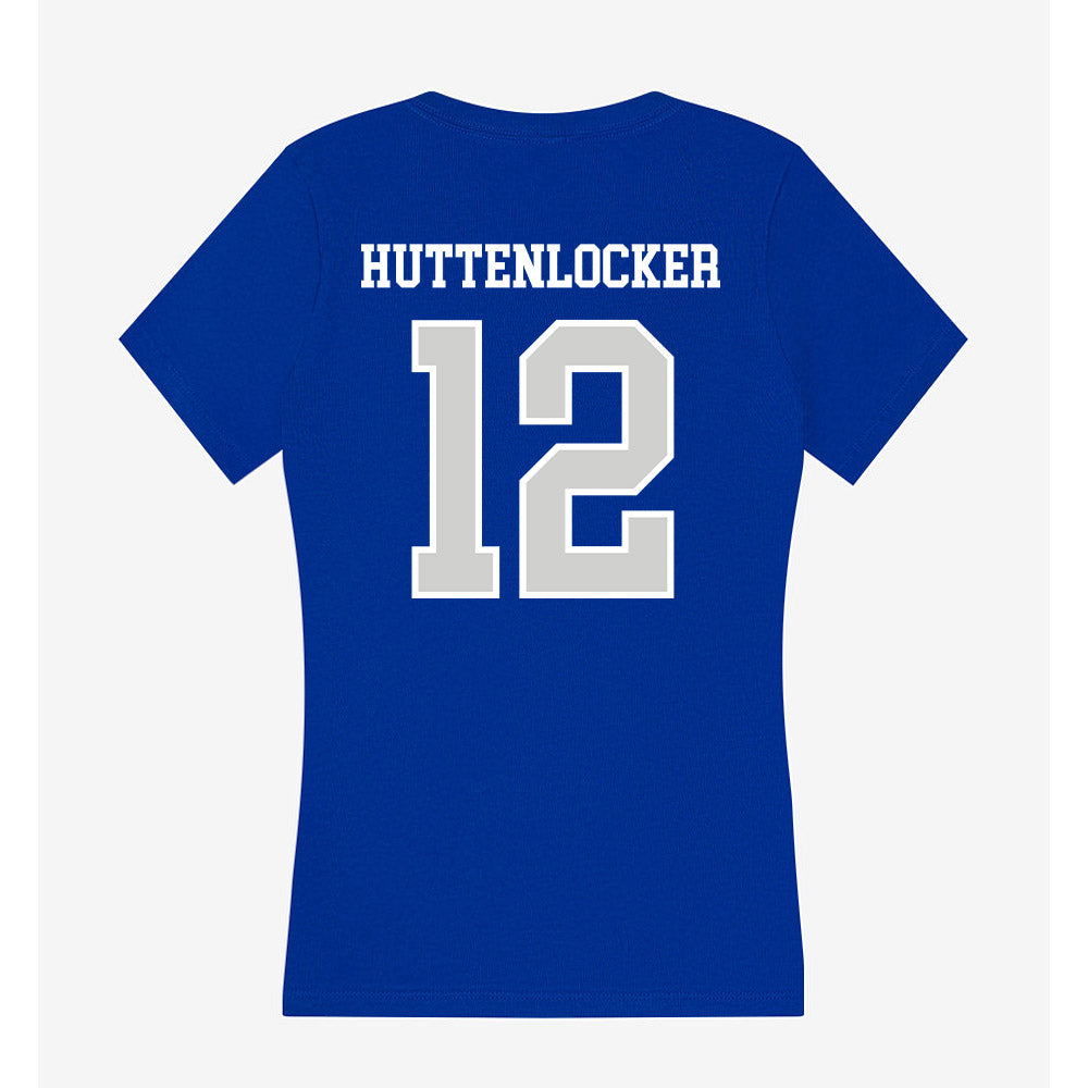 Indiana State - NCAA Men's Basketball : Caden Huttenlocker - Women's V-Neck T-Shirt-1