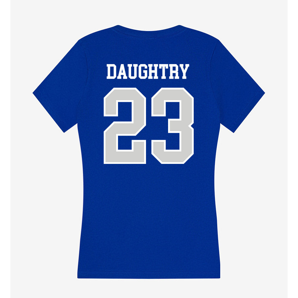 Indiana State - NCAA Men's Basketball : Jaden Daughtry - Women's V-Neck T-Shirt-1