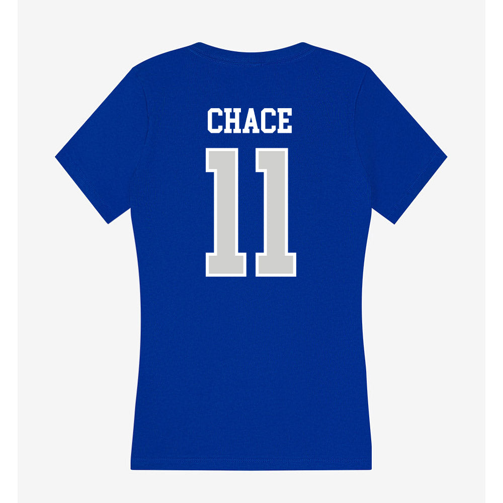 Indiana State - NCAA Baseball : Cole Chace - Women's V-Neck T-Shirt-1
