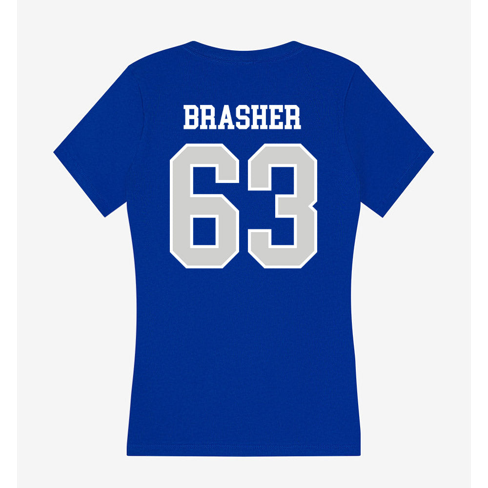 Indiana State - NCAA Football : Benjamin Brasher - Women's V-Neck T-Shirt-1
