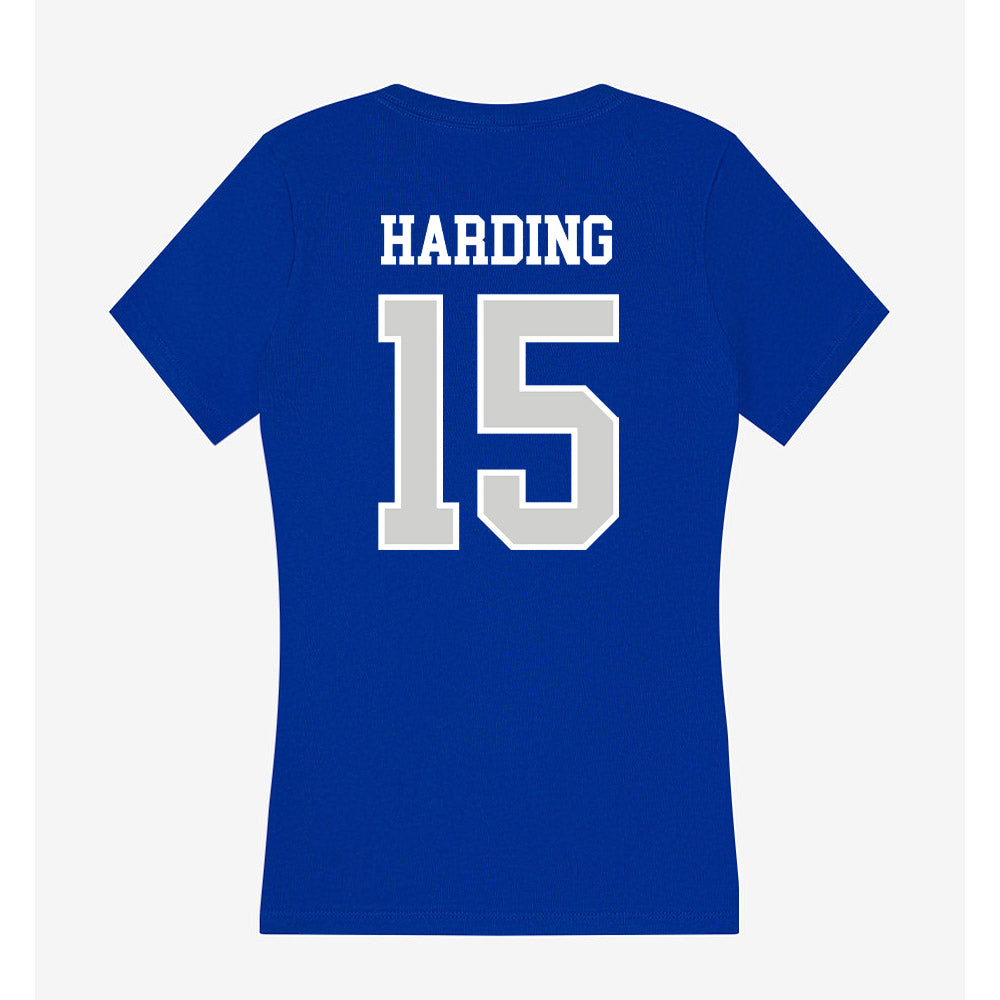 Indiana State - NCAA Men's Basketball : Markus Harding - Women's V-Neck T-Shirt-1