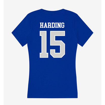 Indiana State - NCAA Men's Basketball : Markus Harding - Women's V-Neck T-Shirt-1