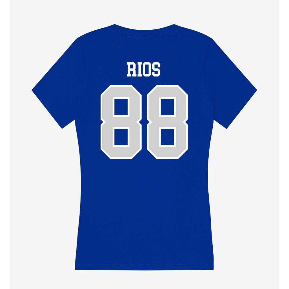 Indiana State - NCAA Football : Kai Rios - Women's V-Neck T-Shirt-1