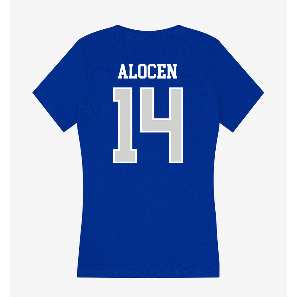 Indiana State - NCAA Men's Basketball : Bruno Alocen - Women's V-Neck T-Shirt-1